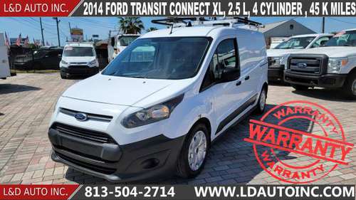 2014 FORD TRANSIT CONNECT XL, 2 5 L, 4 CYLINDER , 45 K MILES - cars for sale in largo, FL