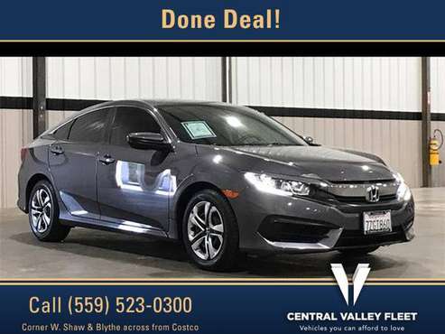 2017 Honda Civic LX - cars & trucks - by dealer - vehicle automotive... for sale in Fresno, CA