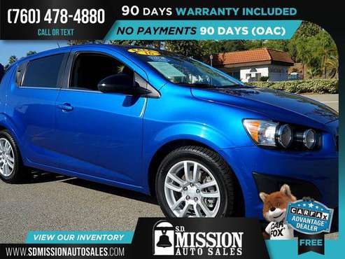 2016 Chevrolet Sonic LT FOR ONLY $138/mo! - cars & trucks - by... for sale in Vista, CA