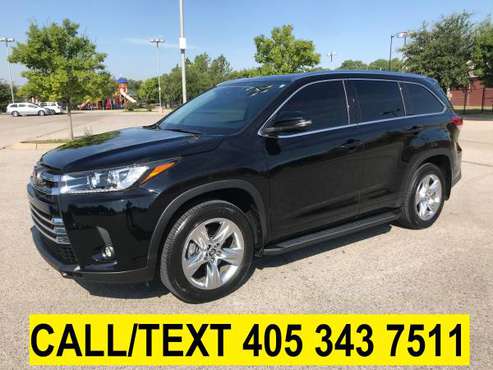 2019 TOYOTA HIGHLANDER LIMITED ONLY 8,500 MILES! 3RD ROW! LEATHER!... for sale in Norman, OK