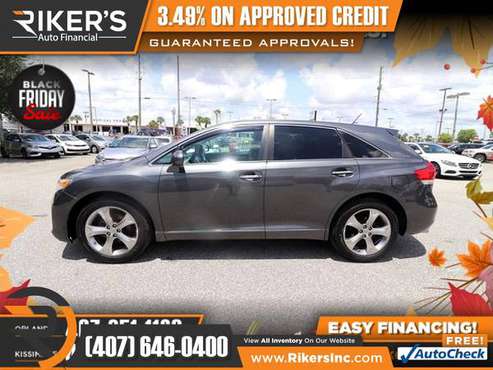 $166/mo - 2011 Toyota Venza Base Wagon - 100 Approved! - cars &... for sale in Kissimmee, FL