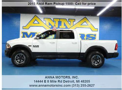 2015 RAM 1500 REBEL 4X4 HEMI, PAYMENT STARTING@$399*PER MONTH-STOP BY for sale in Detroit, MI