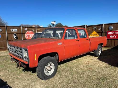 SOLD! 1979 CHEVY CUSTOM DELUXE K30 CREW CAB - - by for sale in Plano, TX