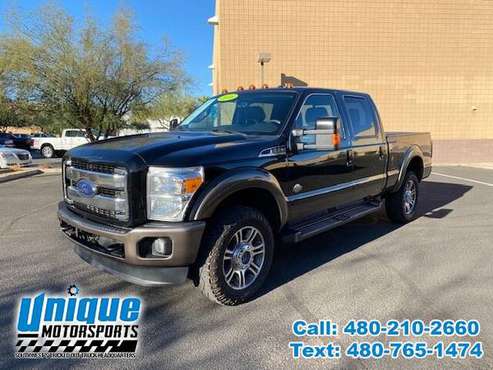 BLACK BEAUTY 2016 FORD F-350 KING RANCH CREW CAB 4X4 SHORTBED 6.7 LI... for sale in Tempe, CO