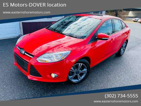 2014 Ford Focus - I4 Clean Carfax, Sunroof, Spoiler, Bluetooth for sale in Dover, DE 19901, DE