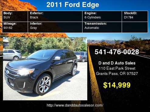 2011 Ford Edge 4dr Sport AWD D AND D AUTO for sale in Grants Pass, OR