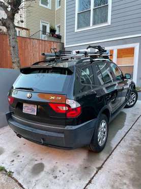 2005 BMW X3 SUV w/all-wheel drive, roof rack for bicycles, great for sale in Parcel Return Service, District Of Columbia