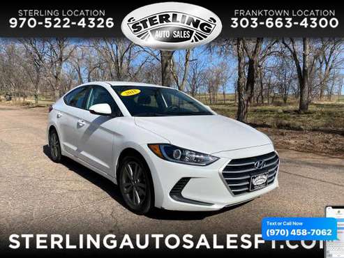 2018 Hyundai Elantra SEL 2 0L Auto (Alabama) - CALL/TEXT TODAY! for sale in Sterling, CO