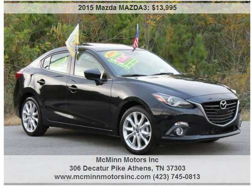 2015 Mazda 3 s Grand Touring - NAV! Backup Camera! Leather! Sunroof!... for sale in Athens, TN