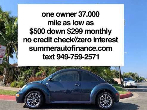 low 37.000 mile 4cyl gas saver 28 mile per gallon Volkswagen beetle / for sale in Costa Mesa, CA