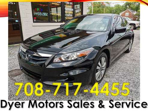 2012 HONDA ACCORD COUPE EX-L EXL 88k Htd Lthr Sunroof AUX w/Warranty for sale in DYER IN 46311, IL