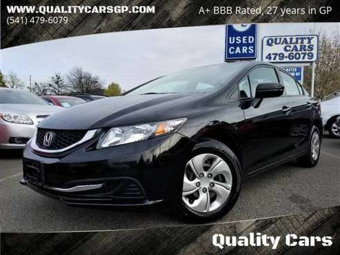 2015 Honda Civic LX *TWO-OWNER, 45K MILES, NEW TIRES, GAS SAVER*... for sale in Grants Pass, OR