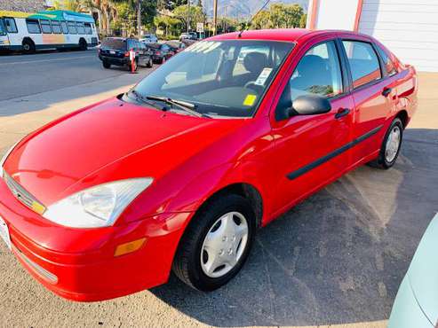 2002 Ford Focus Sedan-Fire Red,Soft Cloth,Auto,COLD A/C,99k,nice! for sale in Santa Barbara, CA