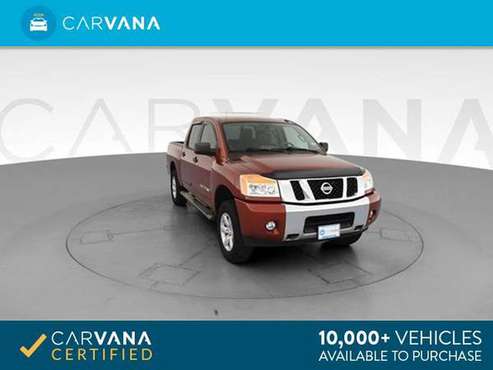 2014 Nissan Titan Crew Cab SV Pickup 4D 5 1/2 ft pickup MAROON - for sale in Indianapolis, IN