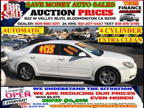 2009 CHEVROLET MALIBU>4 CYLDS>AUTOMATIC>CALL 24HR - cars & trucks -... for sale in BLOOMINGTON, CA