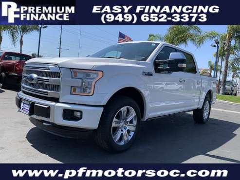 R10. 2015 FORD F150 PLATINUM 4X4 LEATHER SEAT SUNROOF 1 OWNER CLEAN for sale in Stanton, CA