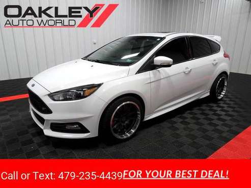 2015 Ford Focus 5dr HB ST hatchback White - cars & trucks - by... for sale in Branson West, AR