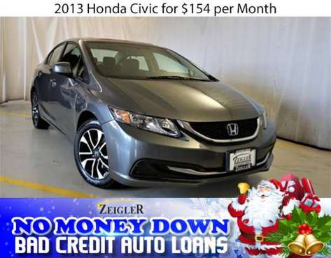 $154/mo 2013 Honda Civic Bad Credit & No Money Down OK - cars &... for sale in Aurora, IL