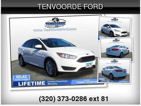 2018 Ford Focus SE $1040 Down Delivers! - cars & trucks - by dealer... for sale in ST Cloud, MN