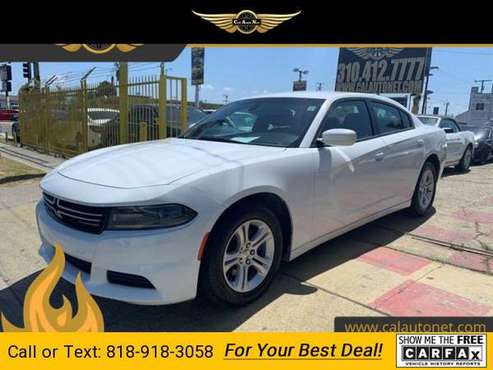 2015 Dodge Charger SE sedan Bright White Clearcoat for sale in INGLEWOOD, CA