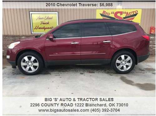 2010 CHEVROLET TRAVERSE LTZ! BACKUP CAMERA! DVD PLAYER! 3RD ROW!!! for sale in Blanchard, OK