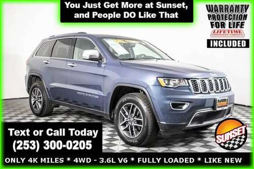 LIKE NEW 2019 Jeep Grand Cherokee 4x4 4WD Limited SUV - cars & for sale in Sumner, WA