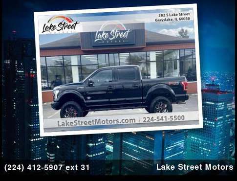 2016 Ford F-150 SUPERCREW BLACK WIDOW LIFTED - - by for sale in Grayslake, IL