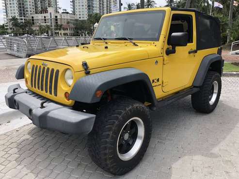 2008 *Jeep* *Wrangler* *4WD 2dr X* Detonator Yellow for sale in Fort Lauderdale, FL