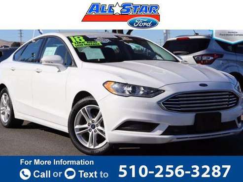2018 Ford Fusion SE sedan White - - by dealer for sale in Pittsburg, CA