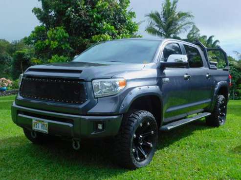 TOYOTA TUNDRA PLATINUM 4x4/4 door `14 - cars & trucks - by owner -... for sale in Captain Cook, HI