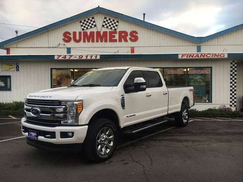 2017 FORD F350 CREW CAB LONG BED 4WD 6.7 DIESEL - cars & trucks - by... for sale in Eugene, OR