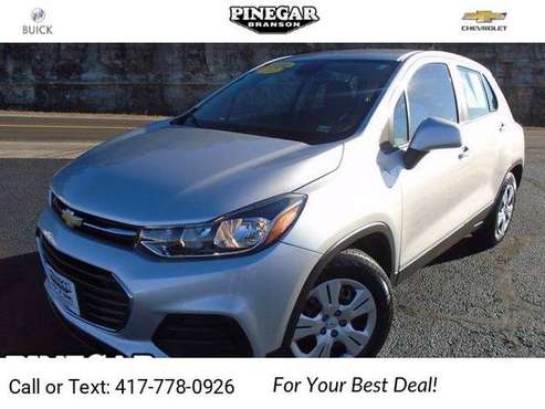 2017 Chevy Chevrolet Trax LS suv Silver - cars & trucks - by dealer... for sale in Branson, MO