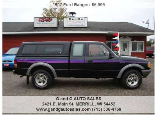 1997 Ford Ranger XLT 2dr 4WD Extended Cab SB 94125 Miles for sale in Merrill, WI