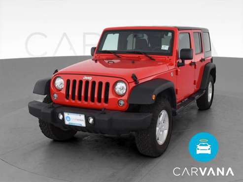 2017 Jeep Wrangler Unlimited Sport SUV 4D suv Red - FINANCE ONLINE -... for sale in utica, NY