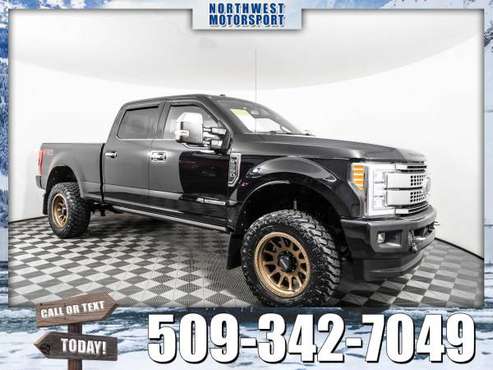 *1 OWNER* Lifted 2018 *Ford F-350* Platinum FX4 4x4 - cars & trucks... for sale in Spokane Valley, WA