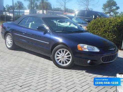 2002 Chrysler Sebring Limited - Lowest Miles / Cleanest Cars In FL for sale in Fort Myers, FL