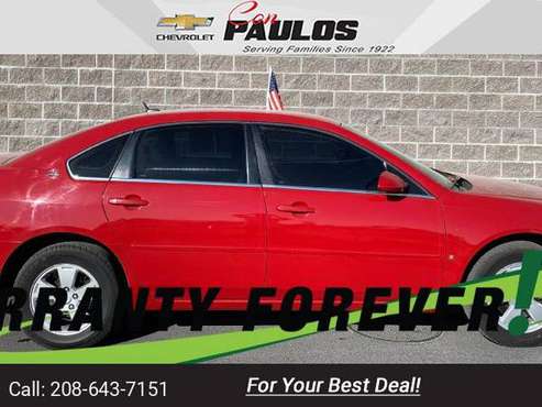 2008 Chevy Chevrolet Impala LT sedan Red - cars & trucks - by dealer... for sale in Jerome, ID