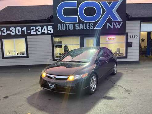 2007 *Honda* *Civic* *LX* - cars & trucks - by dealer - vehicle... for sale in Tacoma, WA