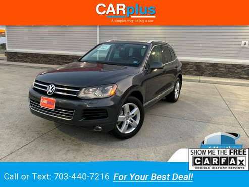 2012 VW Volkswagen Touareg Sport suv Galapagos Gray Metallic for sale in CHANTILLY, District Of Columbia