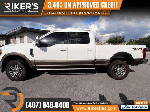 $762/mo - 2019 Ford F-250SD LariatCrew Cab - 100 Approved! - cars &... for sale in Kissimmee, FL