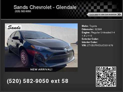 2018 Toyota Corolla **Call/Text - Make Offer** - cars & trucks - by... for sale in Glendale, AZ