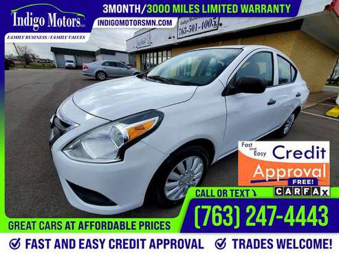2015 Nissan Versa S 3mo 3 mo 3-mo 3000 mile warranty PRICED TO SELL! for sale in Ramsey , MN