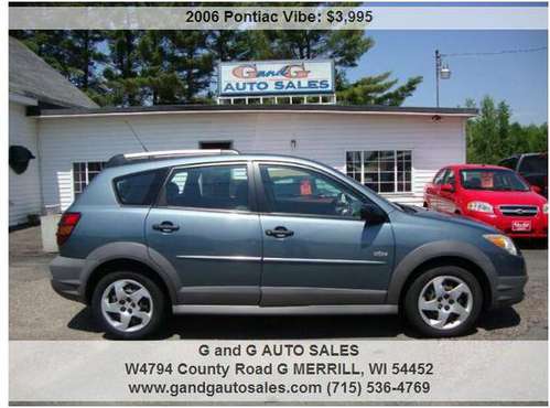 2006 Pontiac Vibe Base 4dr Wagon 148904 Miles for sale in Merrill, WI
