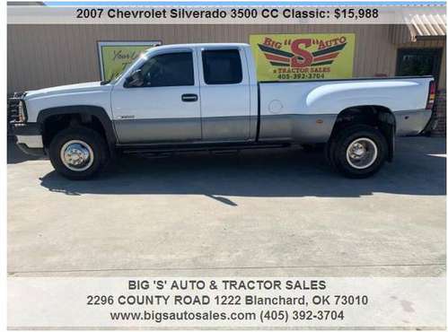 2007 CHEVROLET SILVERADO 3500HD CLASSIC! EXT. CAB! 135K MILES!... for sale in Blanchard, OK