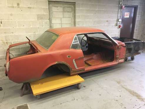 Pair of '65 & '66 Mustang Project Cars with a truckload of parts for sale in Johnston, RI