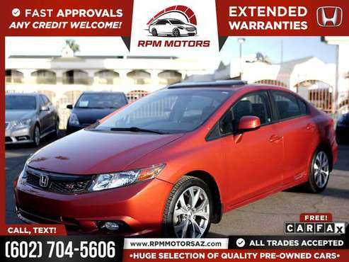 2012 Honda Civic Si 6SPD 6 SPD 6-SPD FOR ONLY 197/mo! - cars & for sale in Phoenix, AZ