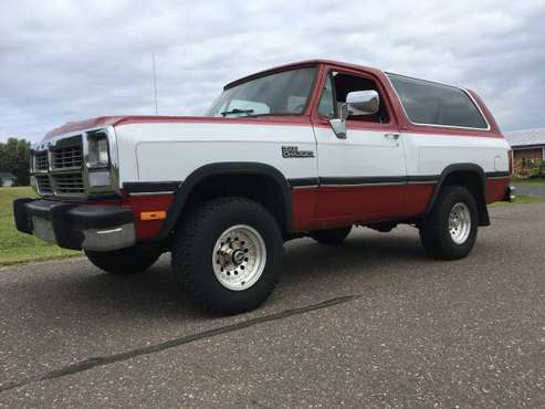 1991 Dodge Ram charger 4x4 V-8, 5-passanger for sale in Clayton, MN