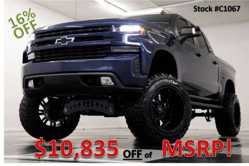 16% OFF MSRP! NEW LIFTED Blue 2021 Chevy Silverado 1500 RST 4X4 Crew... for sale in Clinton, IN