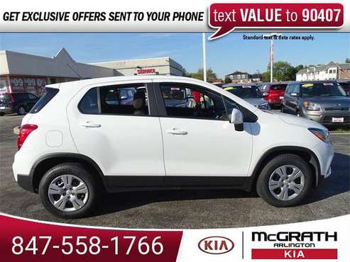 2018 Chevy Chevrolet Trax LS suv Summit White for sale in Palatine, IL