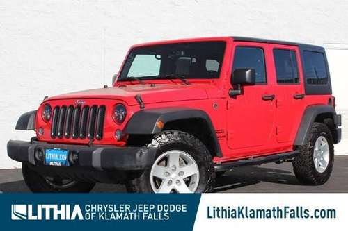 2015 Jeep Wrangler Unlimited 4x4 4WD 4dr Sport SUV - cars & trucks -... for sale in Klamath Falls, OR